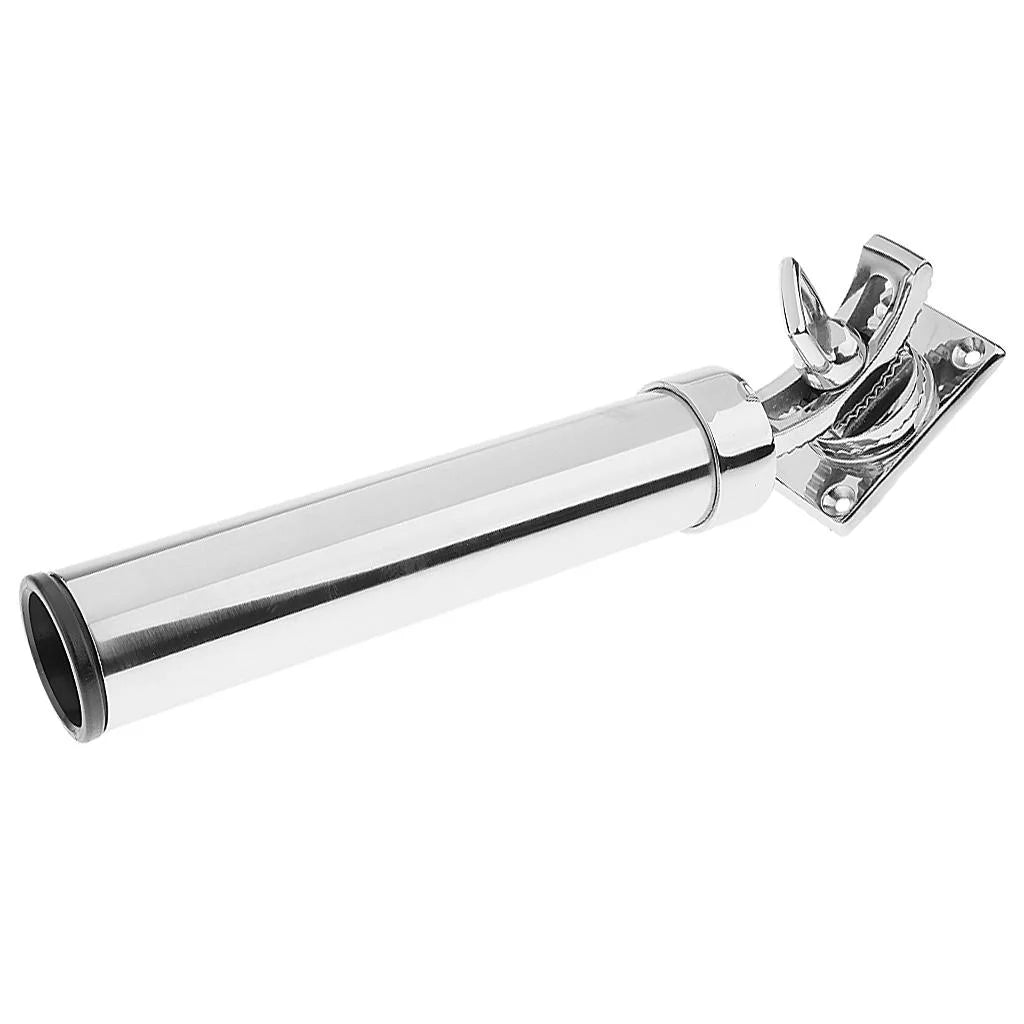 Fishing Rod Pole Holder, Deck Mounted, 360 Degree Roatable, Angle Adjustable, Marine Grade 316 Stainless craft Yacht Marine Hardware