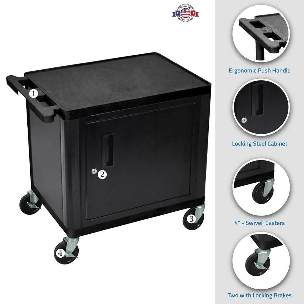 26"H AV Car - wo Shelves Cabine