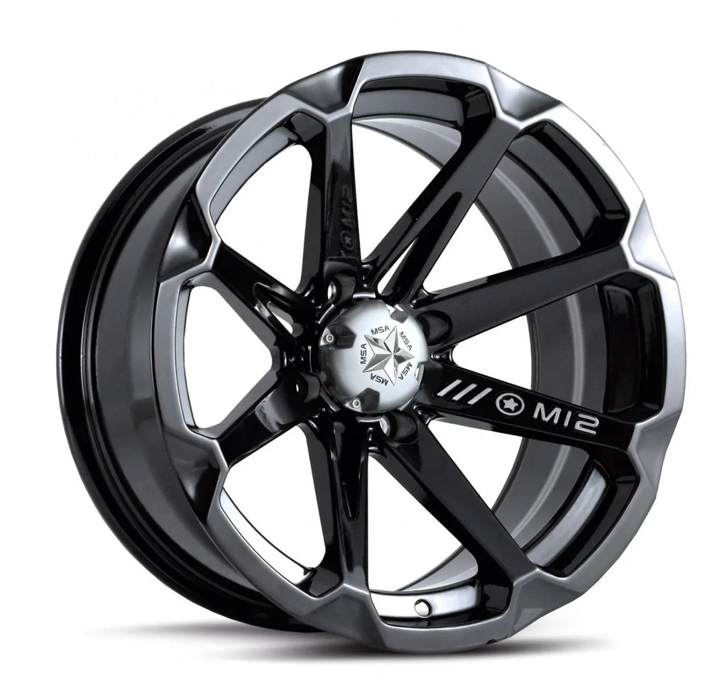 MSA Black Diesel 14" Wheels 28" Versa Cross V3 Tires Honda Pioneer