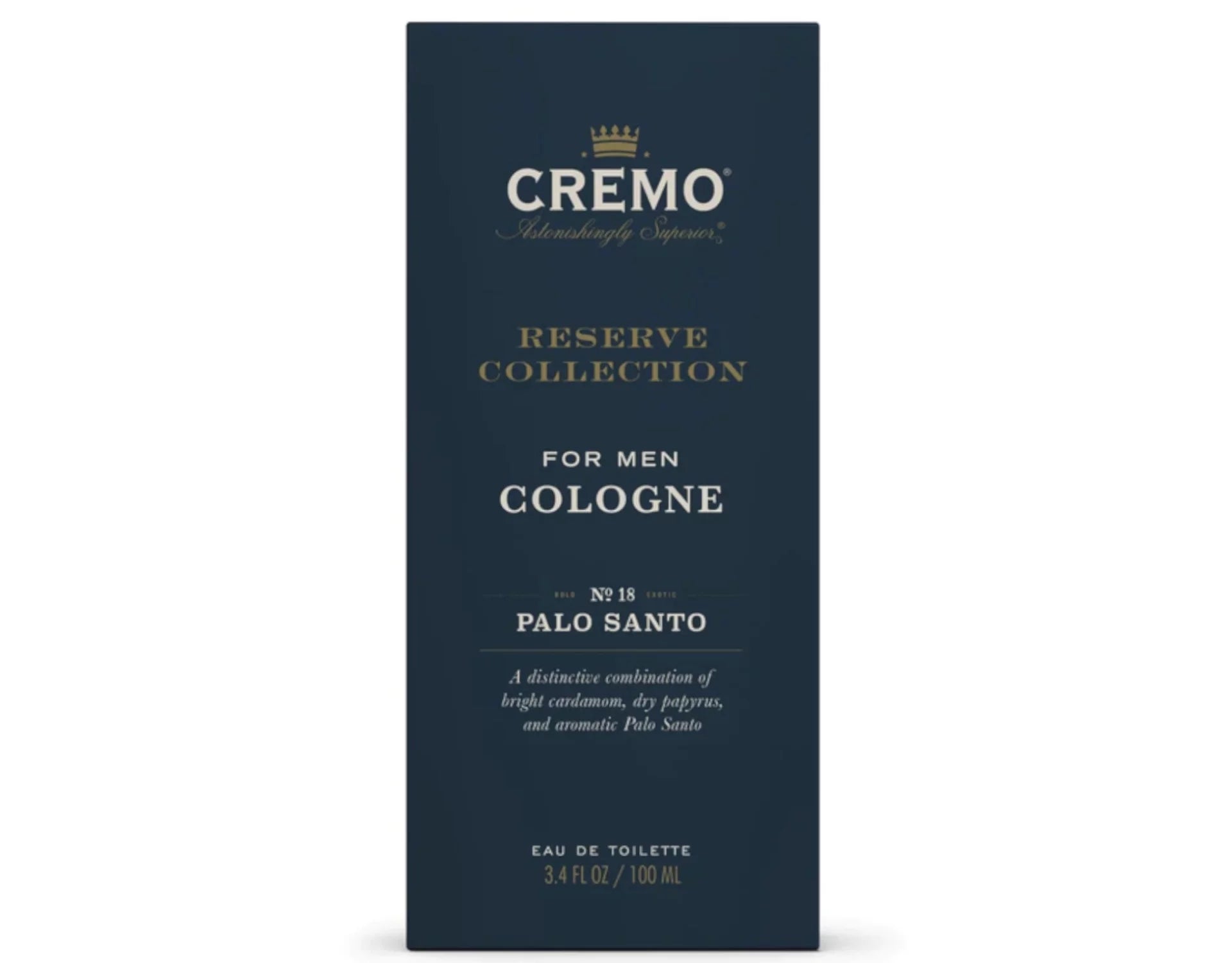 Oz.. 18 Palo Santo, 3.4 Fl. Cremo Reserve Collection For Men Cologne No