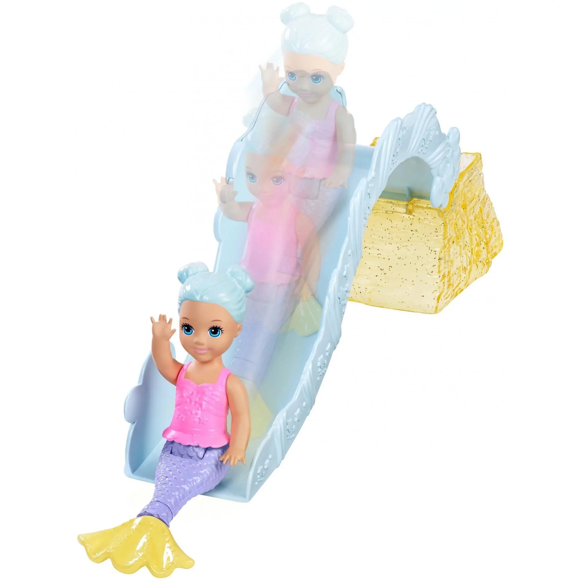 Barbie Dreamtopia Mermaid Doll, Mertoddler & Merbaby Playset