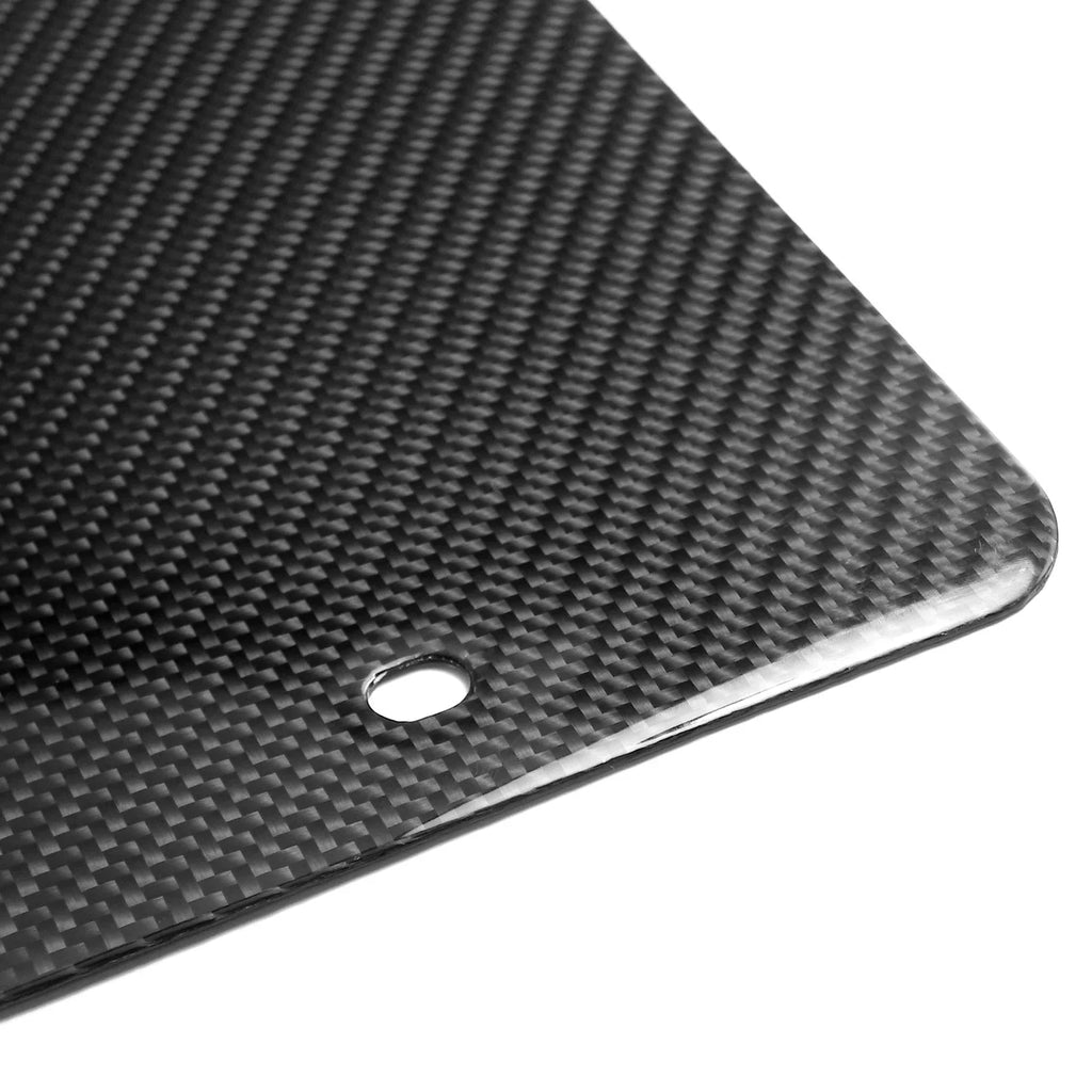 Honda Civic Si 3D Chrome Logo Dual 100% Real Carbon Fiber License Plate