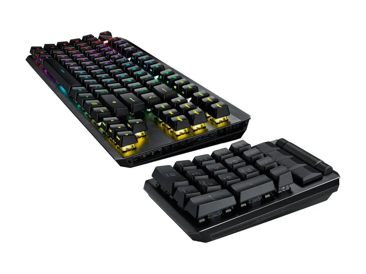 MA02 ROG Claymore II Wireless Modular Gaming Mechanical Keyboard with ROG RX Blue Switches, detachable numpad & wrist rest