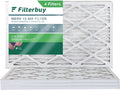 Filterbuy 12x20x1 MERV 13 Pleated HVAC AC Furnace Air Filters (4-Pack)