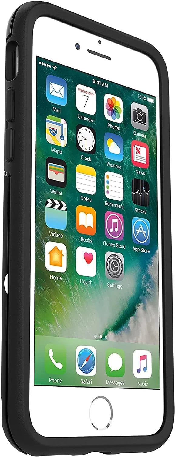 OtterBox Symmetry Series Case for iPhone SE (3rd and 2nd gen) and iPhone 8/7 (Only) - Non-Retail Packaging - Date Night (Black/White Polka Dot Graphic)