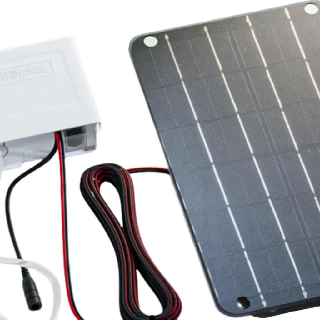 kesoto Solar Air Pump,Aquarium Air Pump Oxygenator Silent Eco Friendly,6V Solar Pond Aerator Solar Powered Pond Pump for Hydroponics