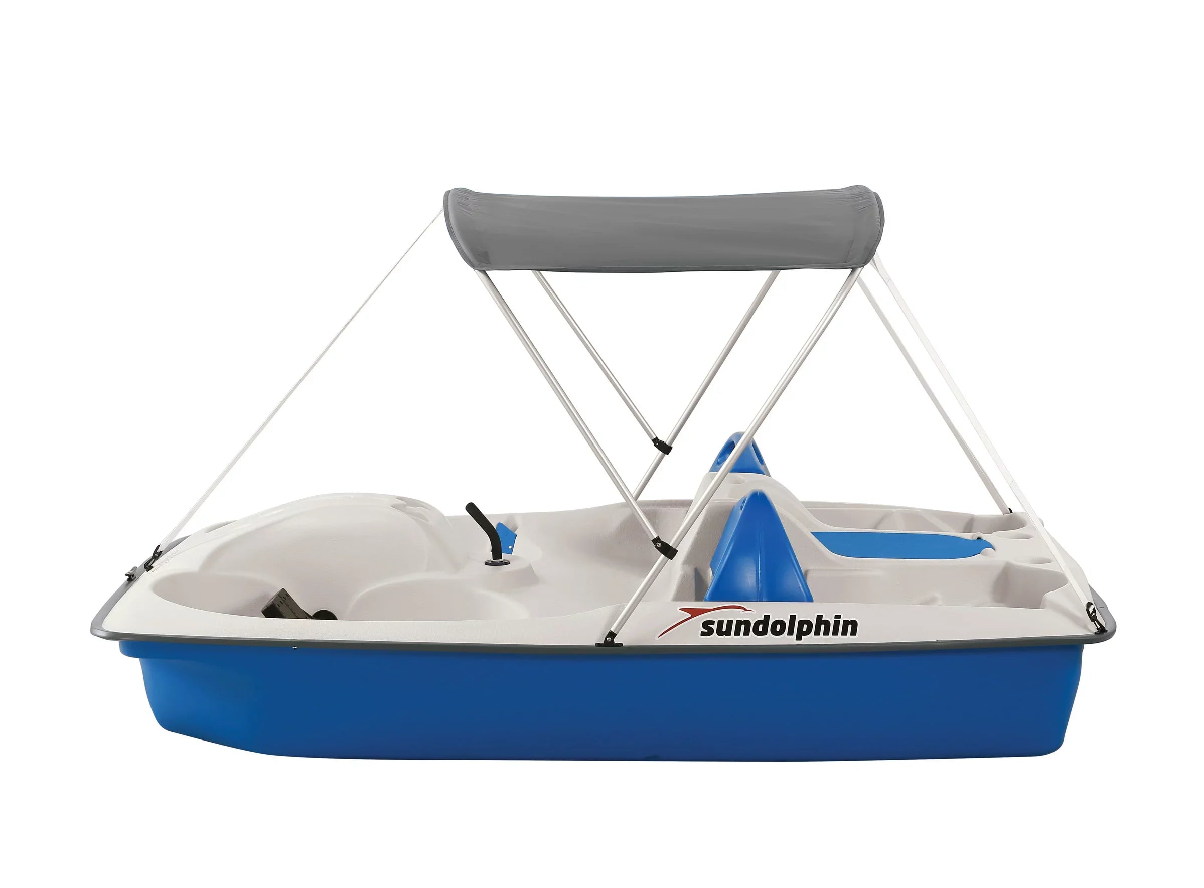 Sun Dolphin 5 Seat Sun Slider Pedal ship with Canopy, Blue