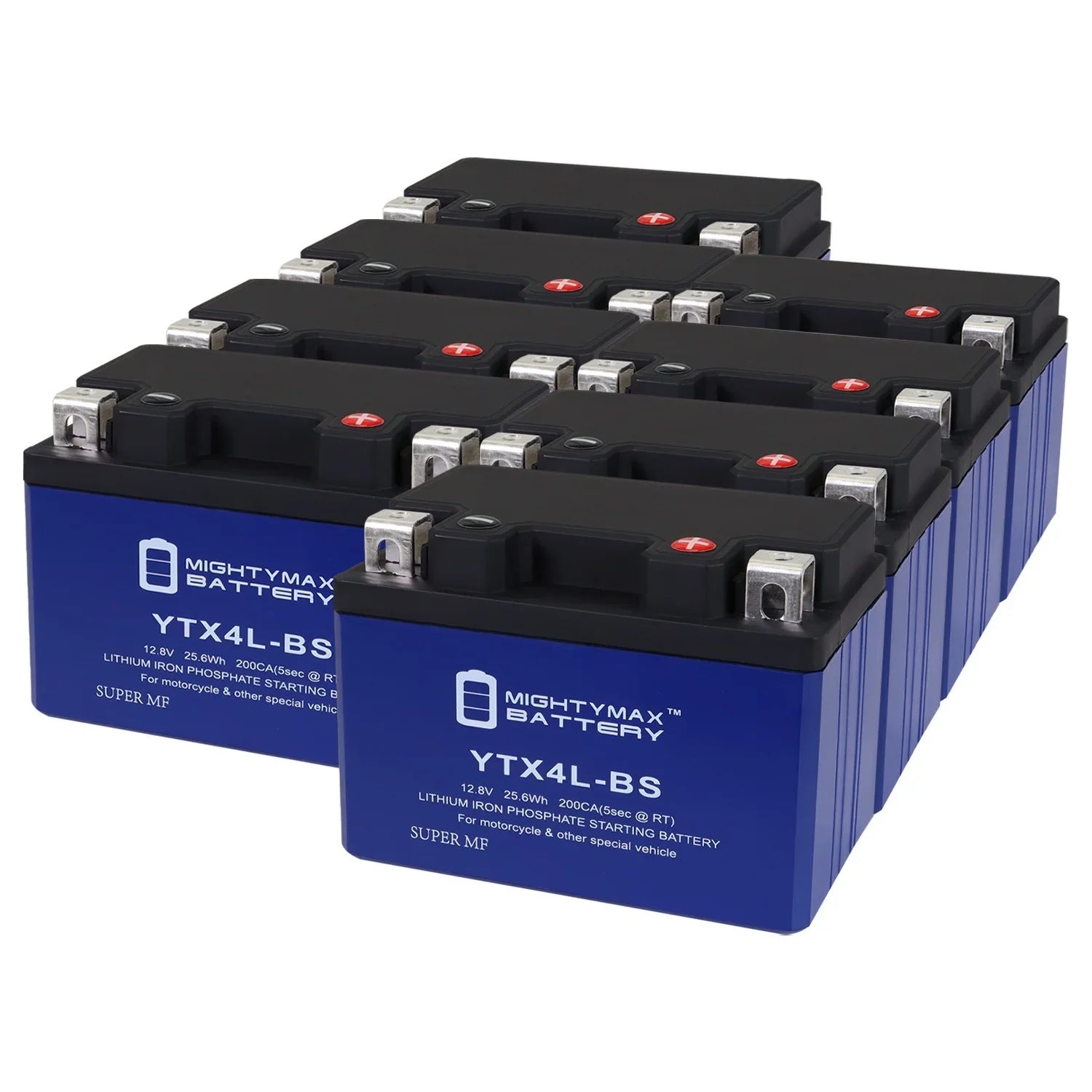 YTX4L-BS Lithium Replacement Battery suitable with Bombardier Quest 500 2002 - 8 Pack