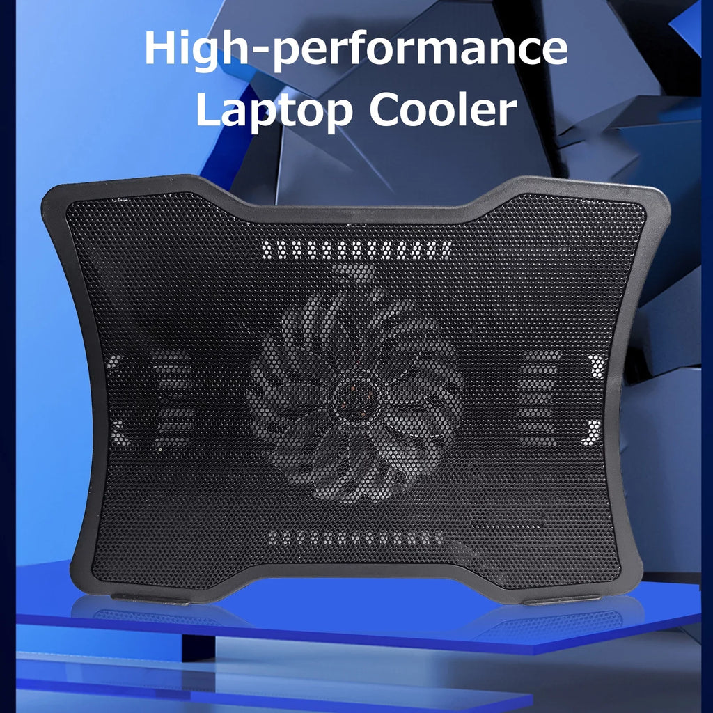 Carevas Portable Laptop Cooler Laptop Cooling Base Single Fan Design Low Noise Two USB Ports Support Laptops Below 14 inch