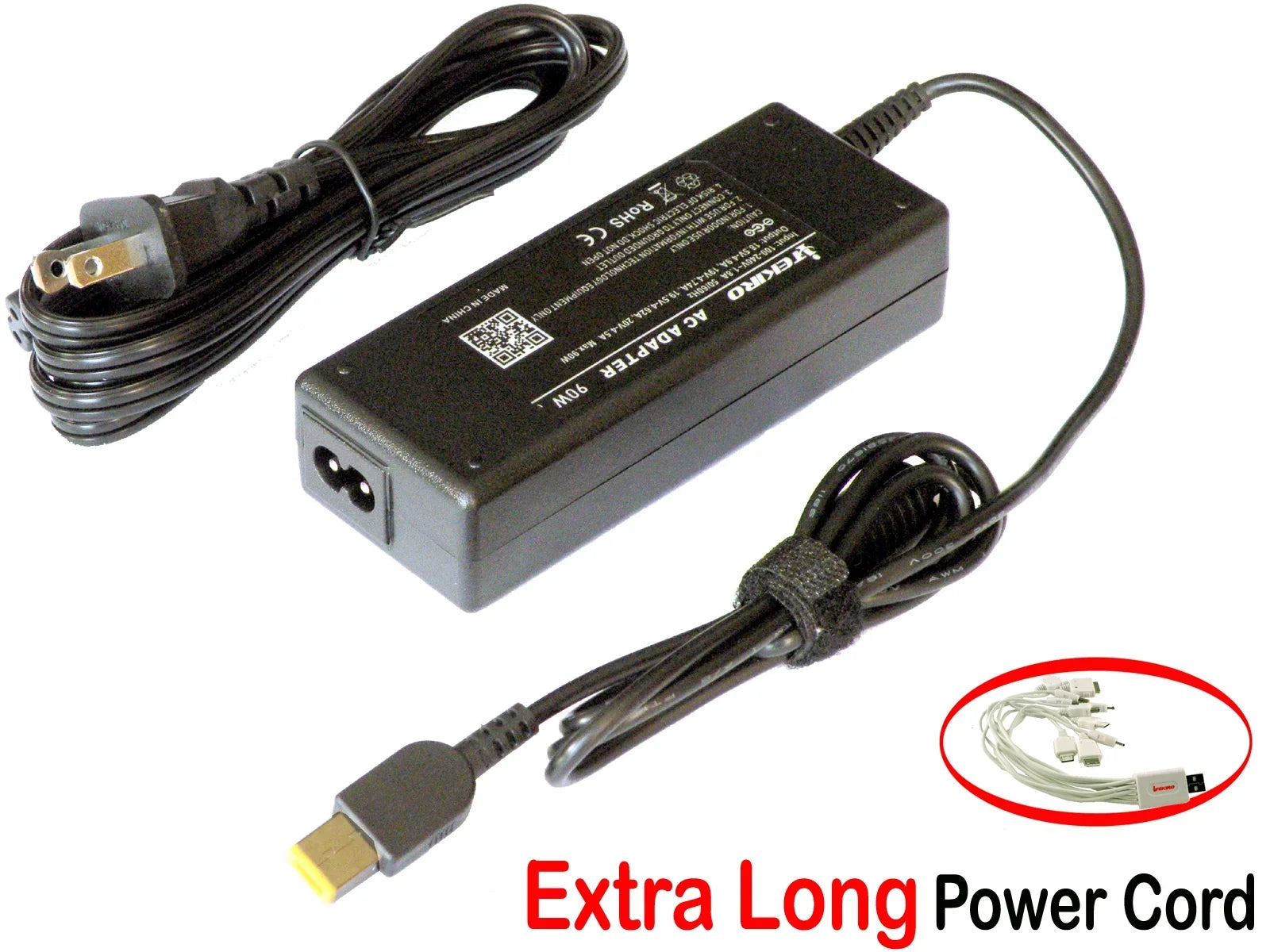 iTEKIRO 90W AC Adapter for  ThinkPad T440p 20AN009CUS, T440p 20AN00APUS, T440p 20AN00DBUS, T440p 20AN00DCUS, T440p 20AN00EGUS, T440p 20AN00EHUS, T440p 20AN00F2US 20AN00F4US, T470p 20J6001DUS