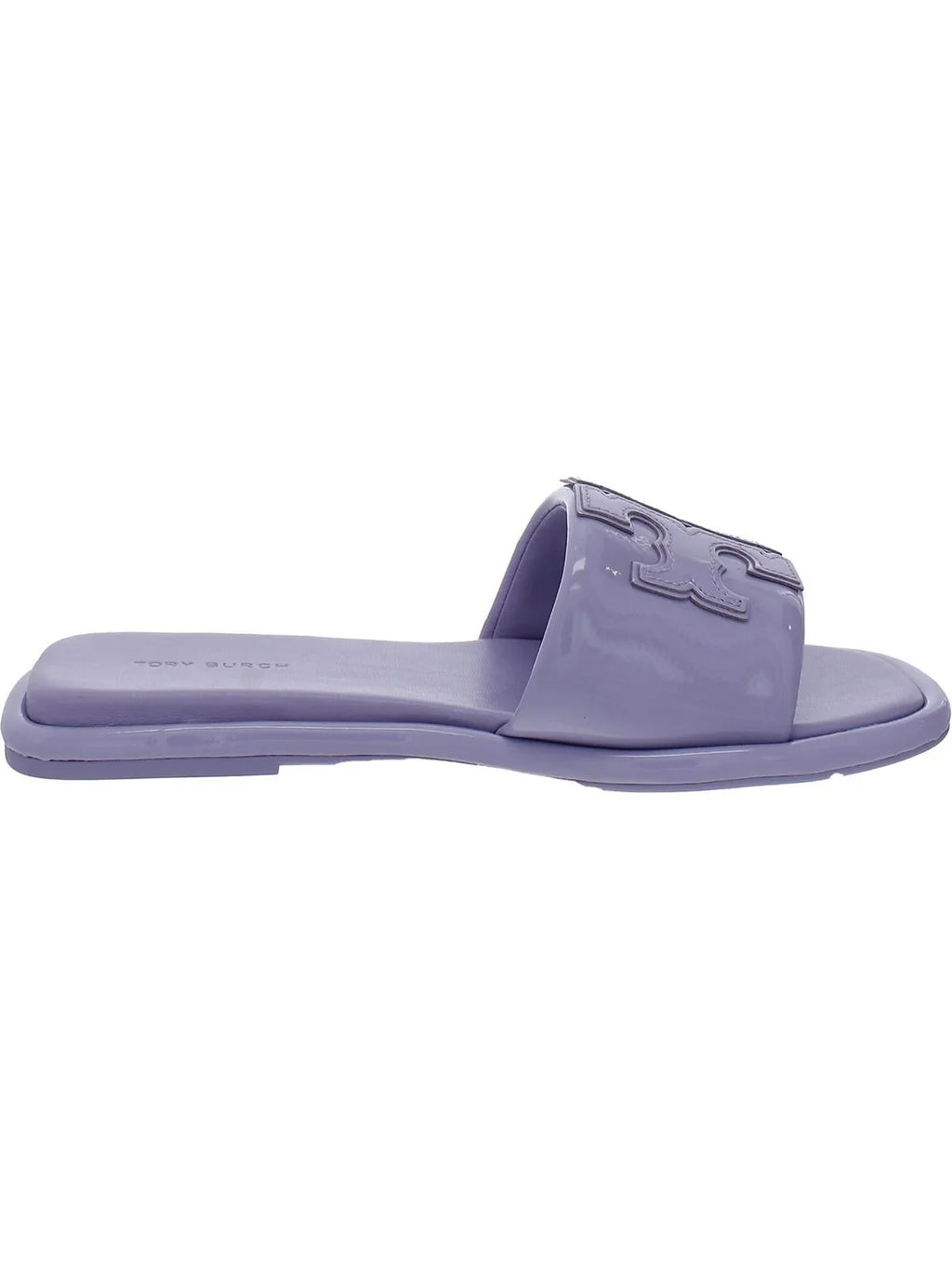 Tory Burch Womens Double T Sport Slide Leather Slides Flat Sandals