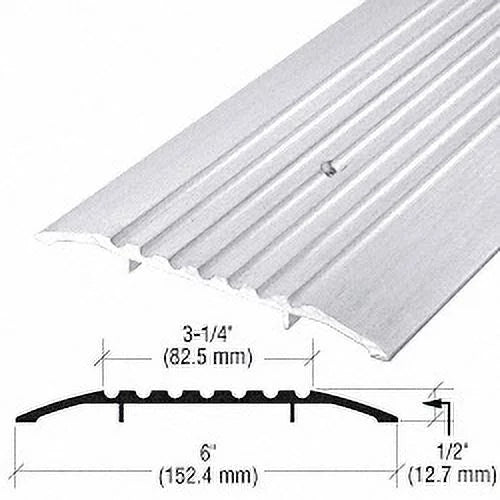 CRL 42A185 6" Aluminum Commercial Saddle Threshold - 185" Length