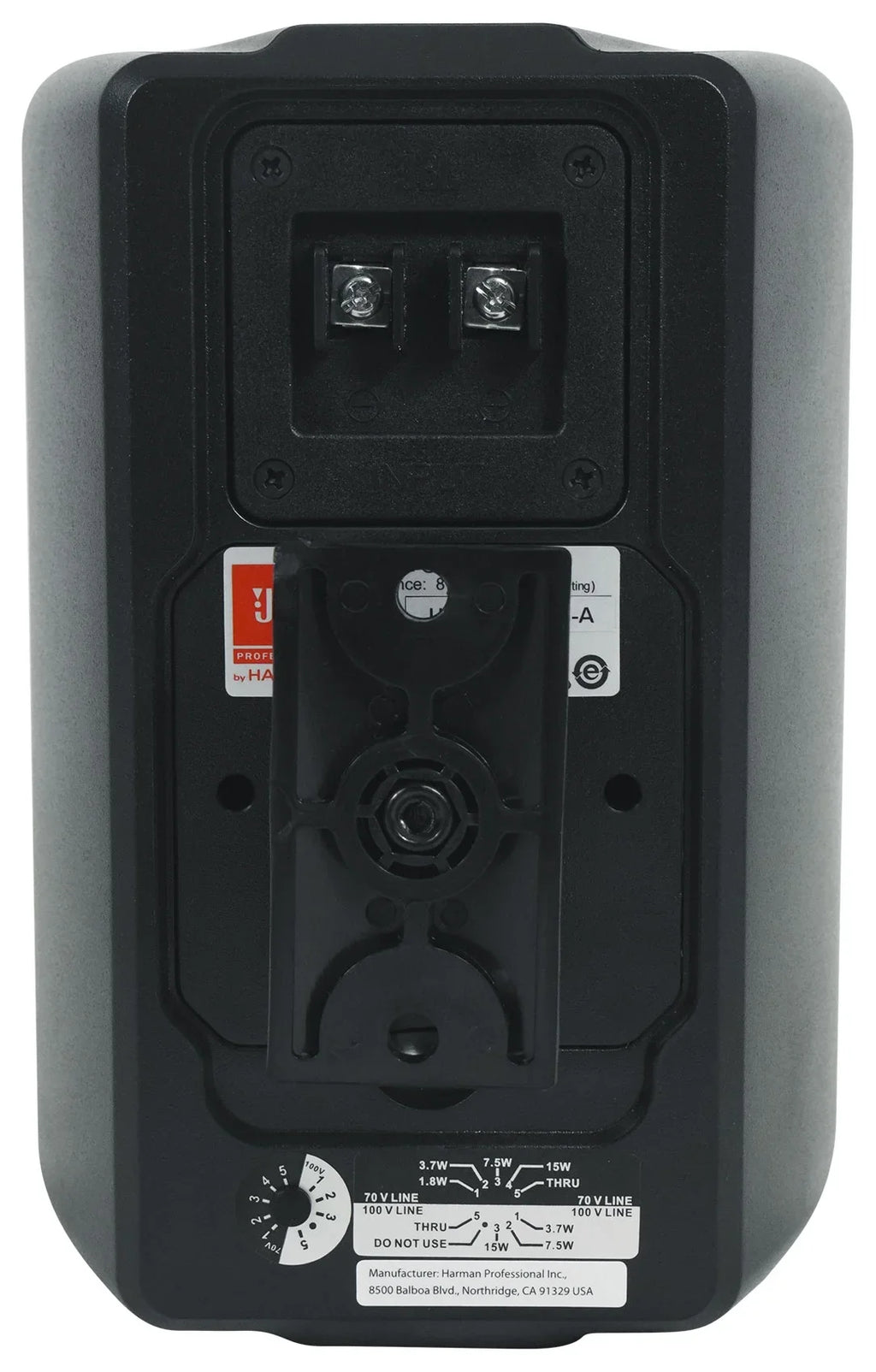 (6) JBL Control 23-1 Black 3" Indoor/Outdoor 70v Commercial Wall Speakers + Amp