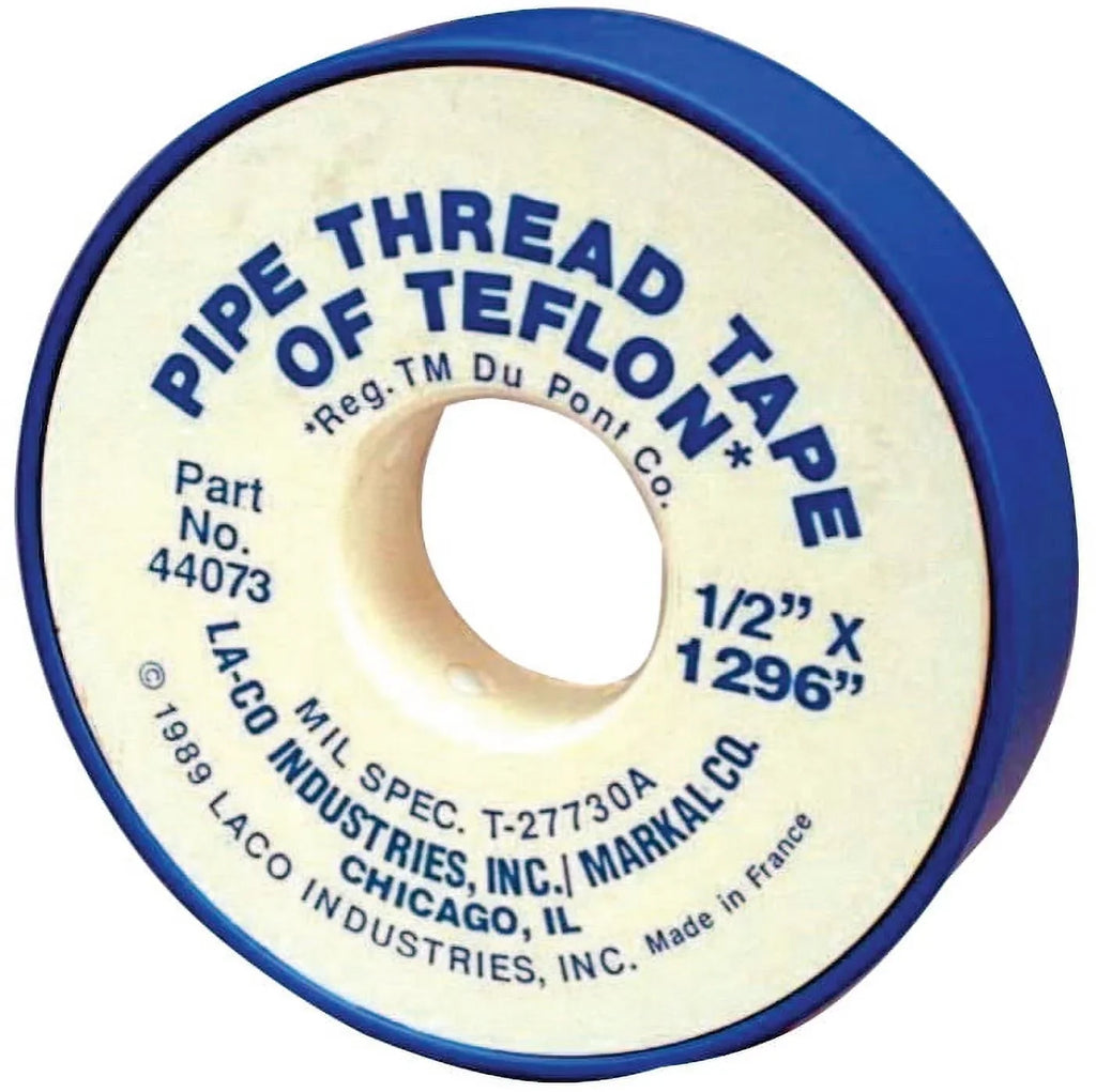 Markal PTFE Pipe Thread Tapes, 260 in L X 1/2 in W