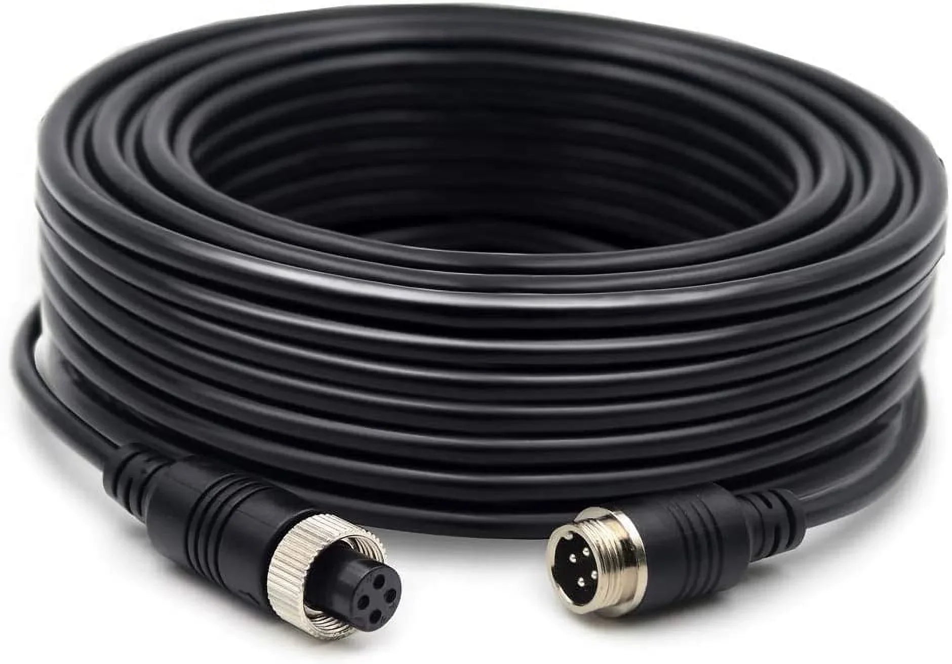 (34FT/10m Backup Camera Extension Cable,34FT Backup Camera Wire,4Pin Aviation Video Extension Cable,Car Video
