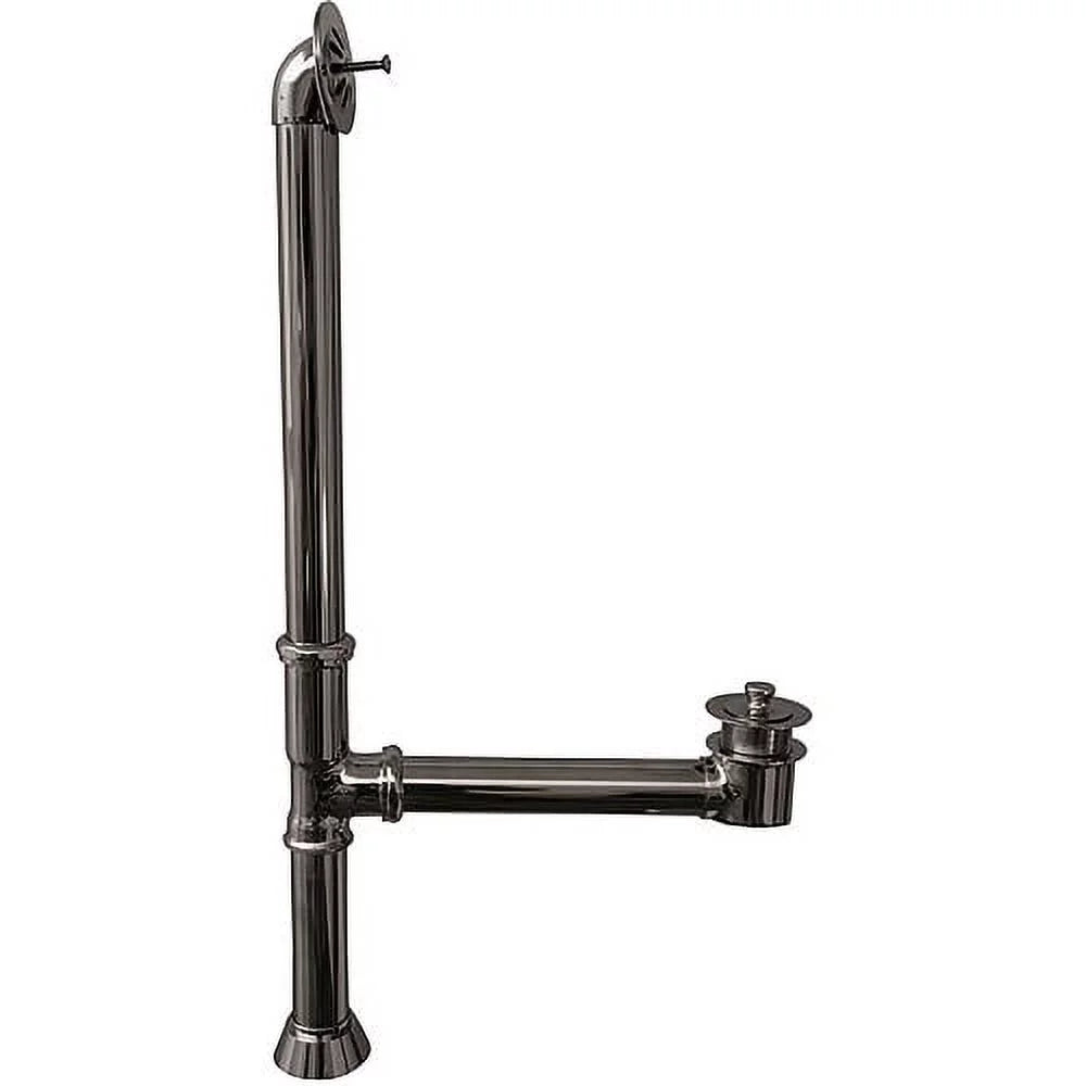 TKCTSN67-CP4 Tub Kit 67 CI Slipper  Shower Rd  Filler  Supplies  Drain-Chromeome