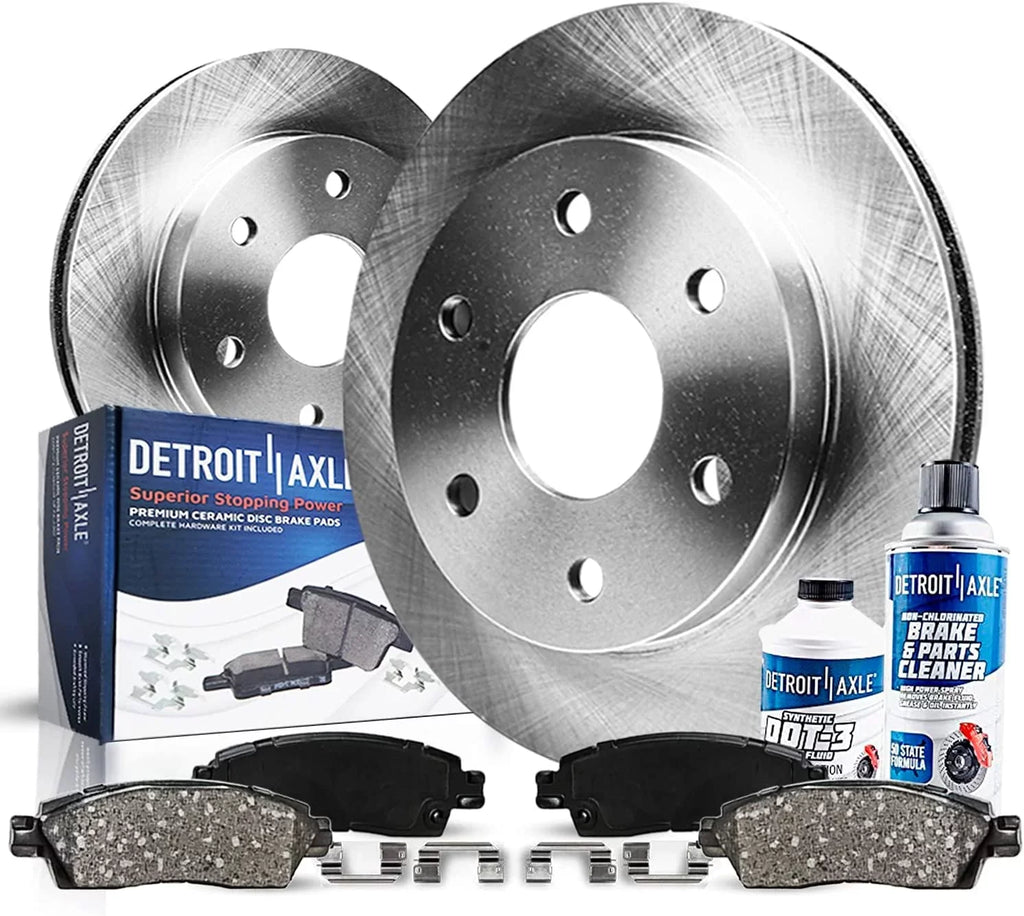 Detroit Axle - Front Brake Kit for Chevy GMC Suburban Avalanche Express Silverado Sierra Savana 1500 Tahoe Yukon Replacement Disc Brake Rotors Ceramic Brakes Pads: 12" Rotor