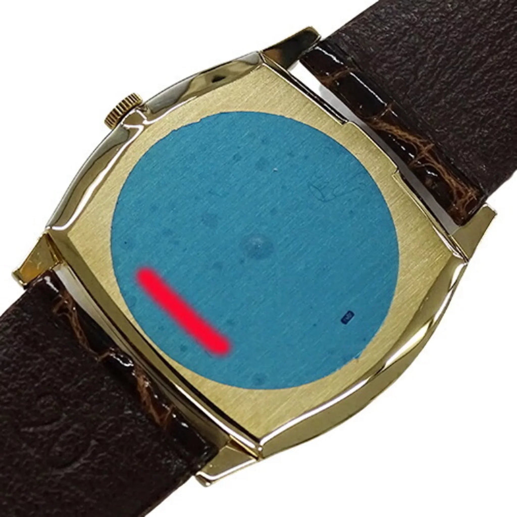 Authenticated Used Rolex ROLEX Cellini 3805 Cal.1600 watch men's hand winding 750YG leather gold brown polished