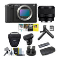 Alpha ZV-E1 Mirrorless Camera with 50mm Lens, Grip, and Mic (Black) Kit