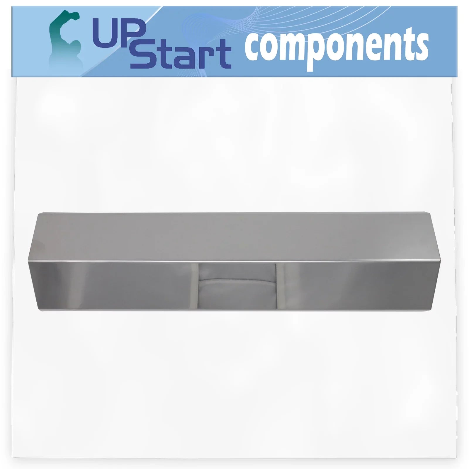 2-Pack BBQ Grill Heat Shield Plate Tent Replacement Parts for Charmglow 810-8410-F - suitable Barbeque Stainless Steel Flame Tamer, Guard, Deflector, Flavorizer Bar, Vaporizer Bar, Burner protector 15"