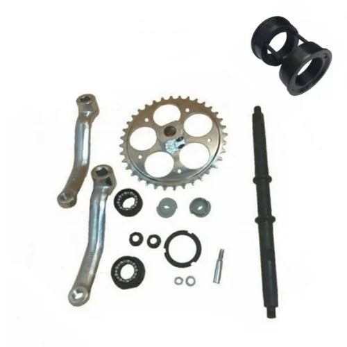 DONSP1986 Wide Crank Assembly kit and BB Bottom Bracket Conversion Kit Combo-36T Crankset and convertor