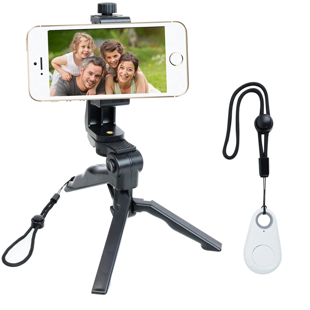 Foto&Tech 4in1 Wireless Remote Control Camera Video Shutter Release Selfie appropriate with iPhone 11 XR XS X 10 8 8+ 7 7+ 6 6s+ 5S 5C iPad Air Mini  Galaxy S10 S9 Edge S5 HTC Smartphone (White)