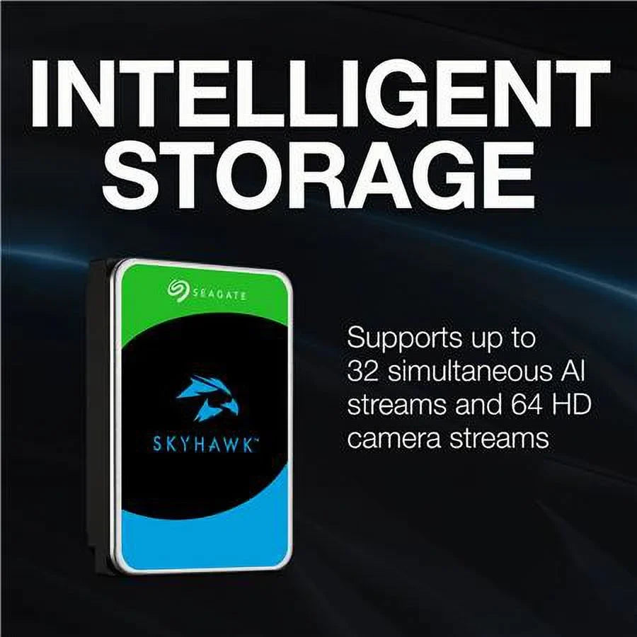 SkyHawk AI ST12000VE003 - Hard drive - 12 TB - internal - 3.5" - SATA 6Gb/s - buffer: 512 MB - with 3 years  Rescue Data Recovery