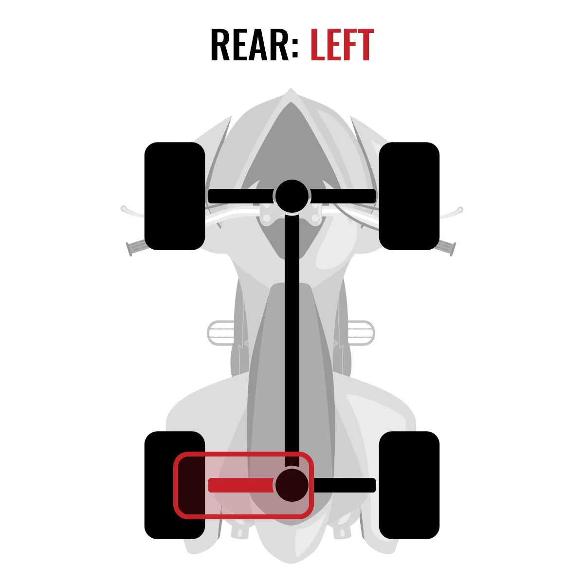 Sixity XT Rear Left Axle appropriate with Can-Am Renegade 800 2013-2015 - EFI STD XXC 4X4