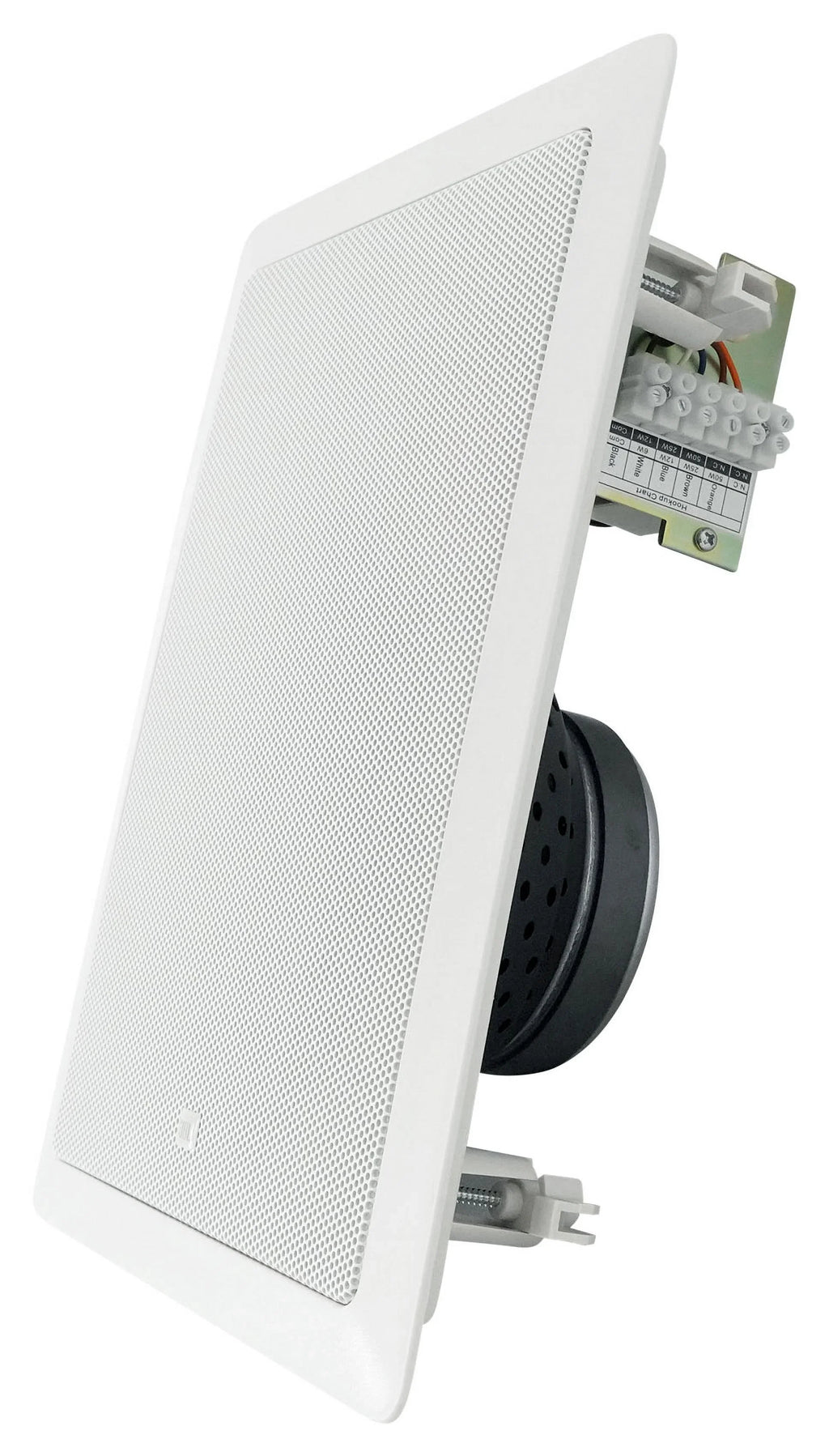 (4) JBL CONTROL 128 WT 8" 50w Commercial 70v In-Wall Speakers+Amp For Restaurant