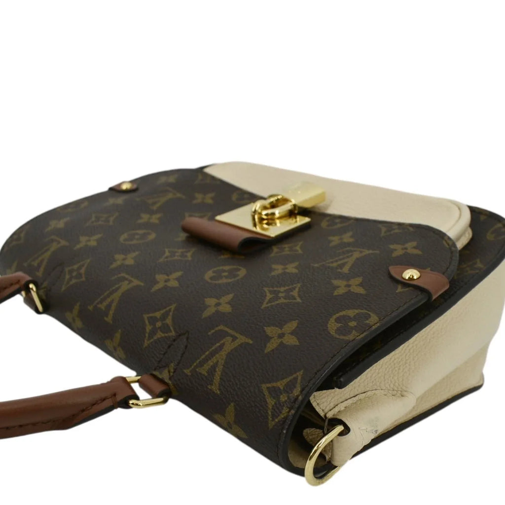 Pre-owned LOUIS VUITTON Vaugirard Monogram Canvas Shoulder Bag Creme