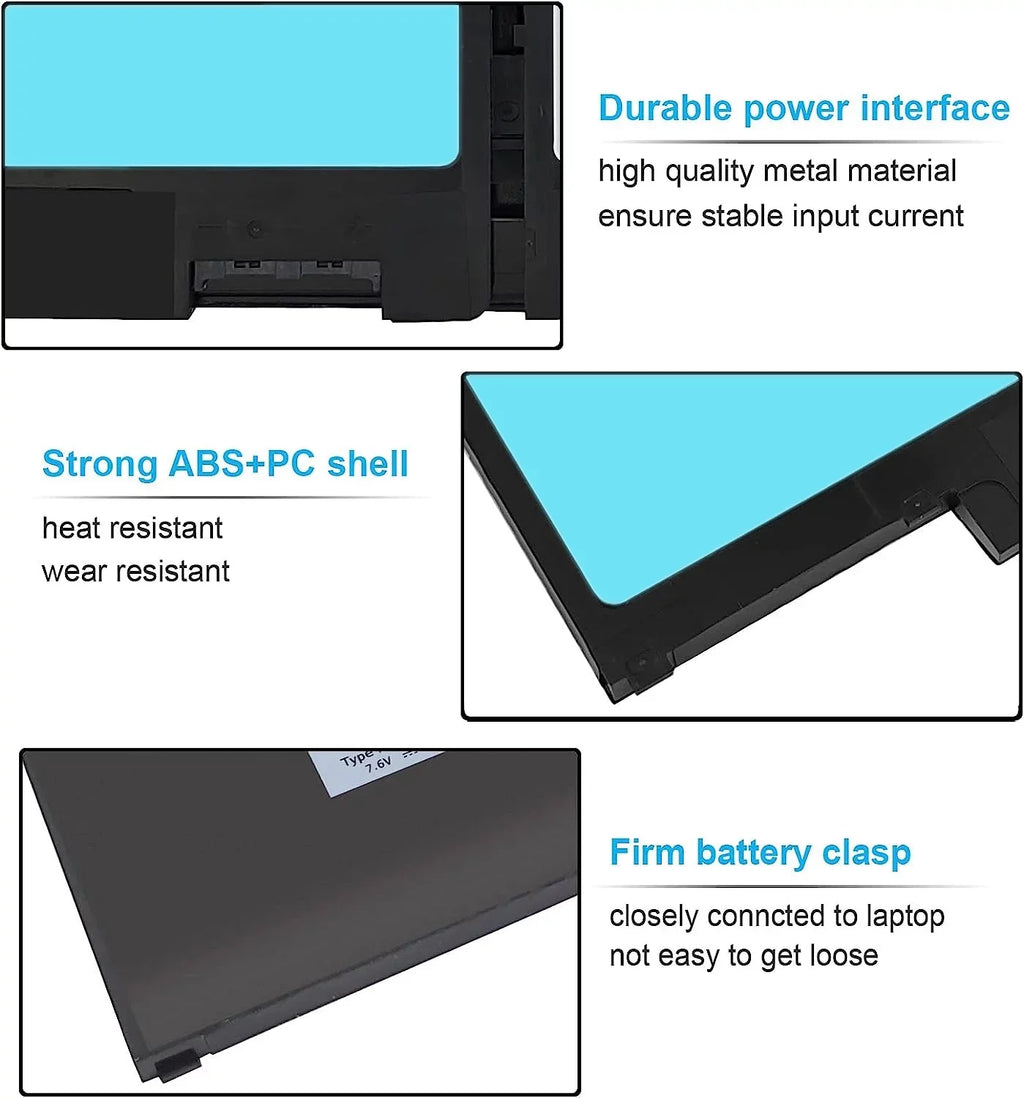 MXV9V 829MX Battery 60Wh for  Latitude 5300 E5300 5310 E5310 7300 E7300 7400 E7400, 5300 5310 2-in-1 Laptop P96G P96G001 P97G P97G001 P97G002 P99G P99G001 P100G P100G001 5VC2M 05VC2M 0829MX