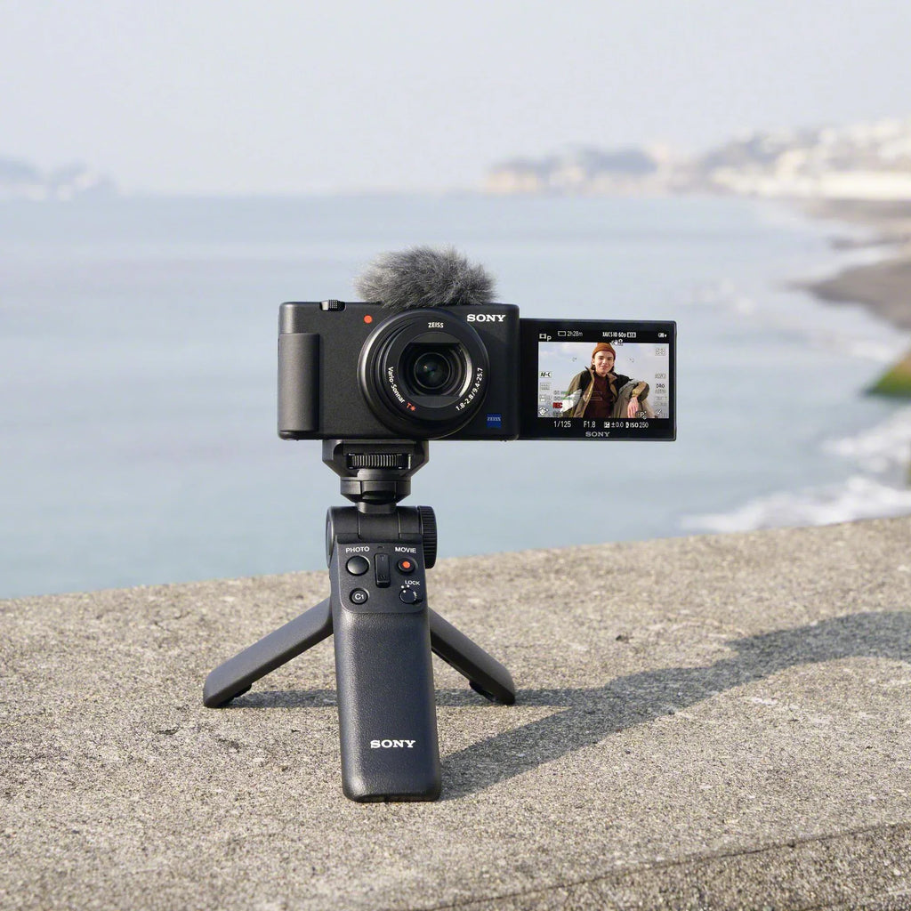 Alpha ZV-E1 Mirrorless Camera with 50mm Lens, Grip, and Mic (Black) Kit
