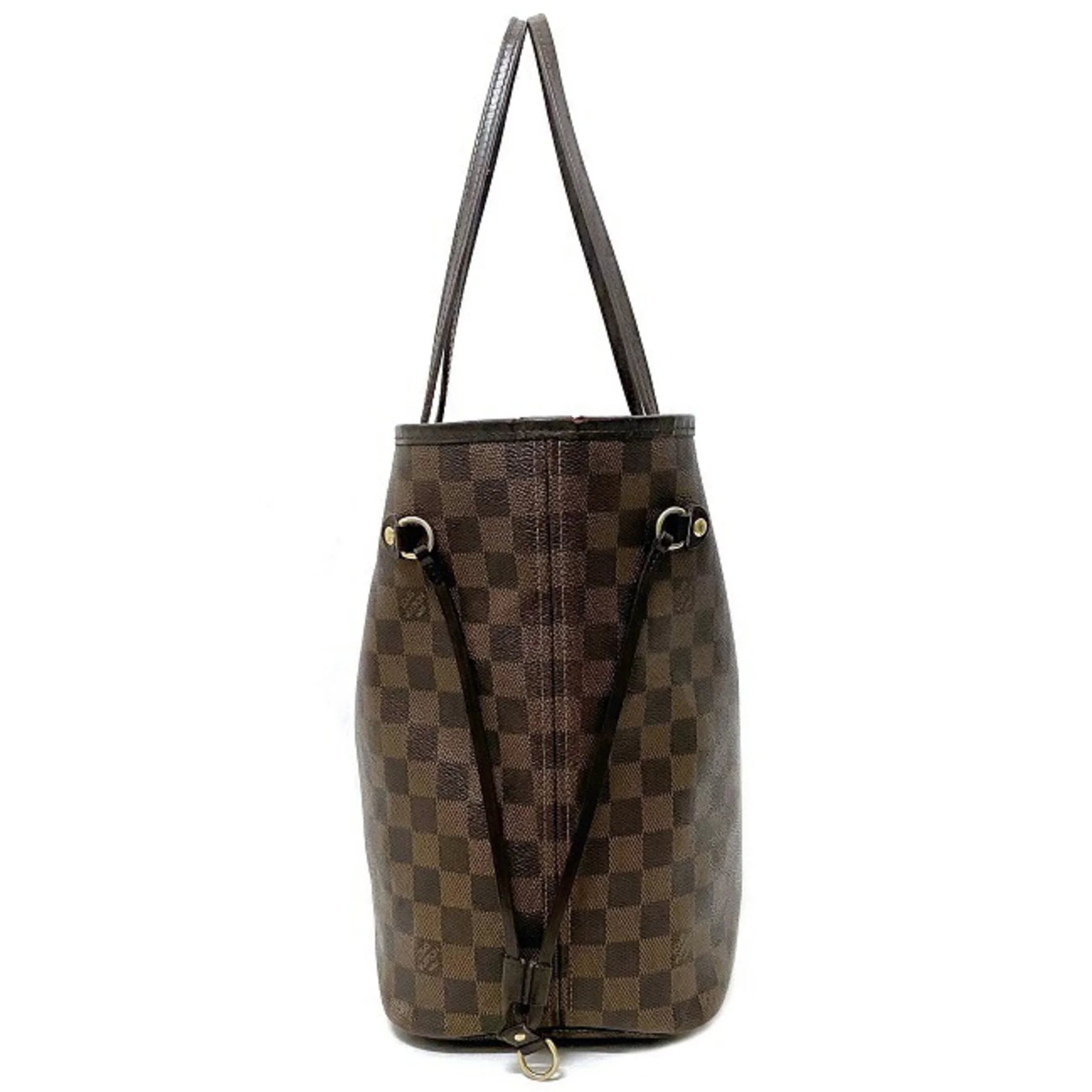 Pre-Owned Louis Vuitton Tote Bag Neverfull MM Brown Damier Ebene N51105 SP4039 LOUIS VUITTON Ladies (Fair)