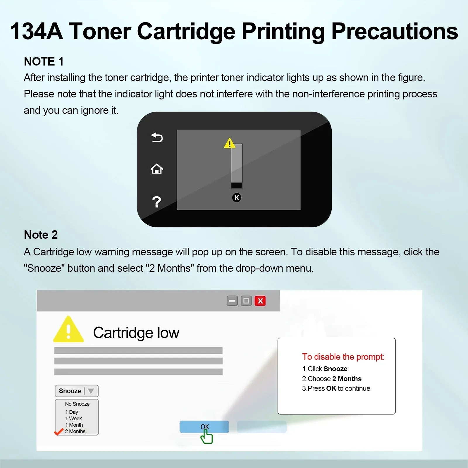 GREENCYCLE 8 appropriate for  134A W1340A (No Chip) Black Toner Cartridge Replacement with  Laserjet M209dw MFP M234dw M234sdw M234sdn Printer