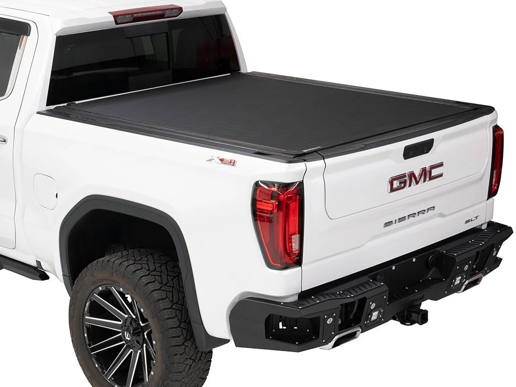 BAK by RealTruck Revolver X4s Hard Rolling Truck Bed Tonneau shield | 80135 | appropriate with 2019 - 2023 Chevy/GMC Silverado/Sierra (Carbon Pro Bed) 5' 9" Bed (68")