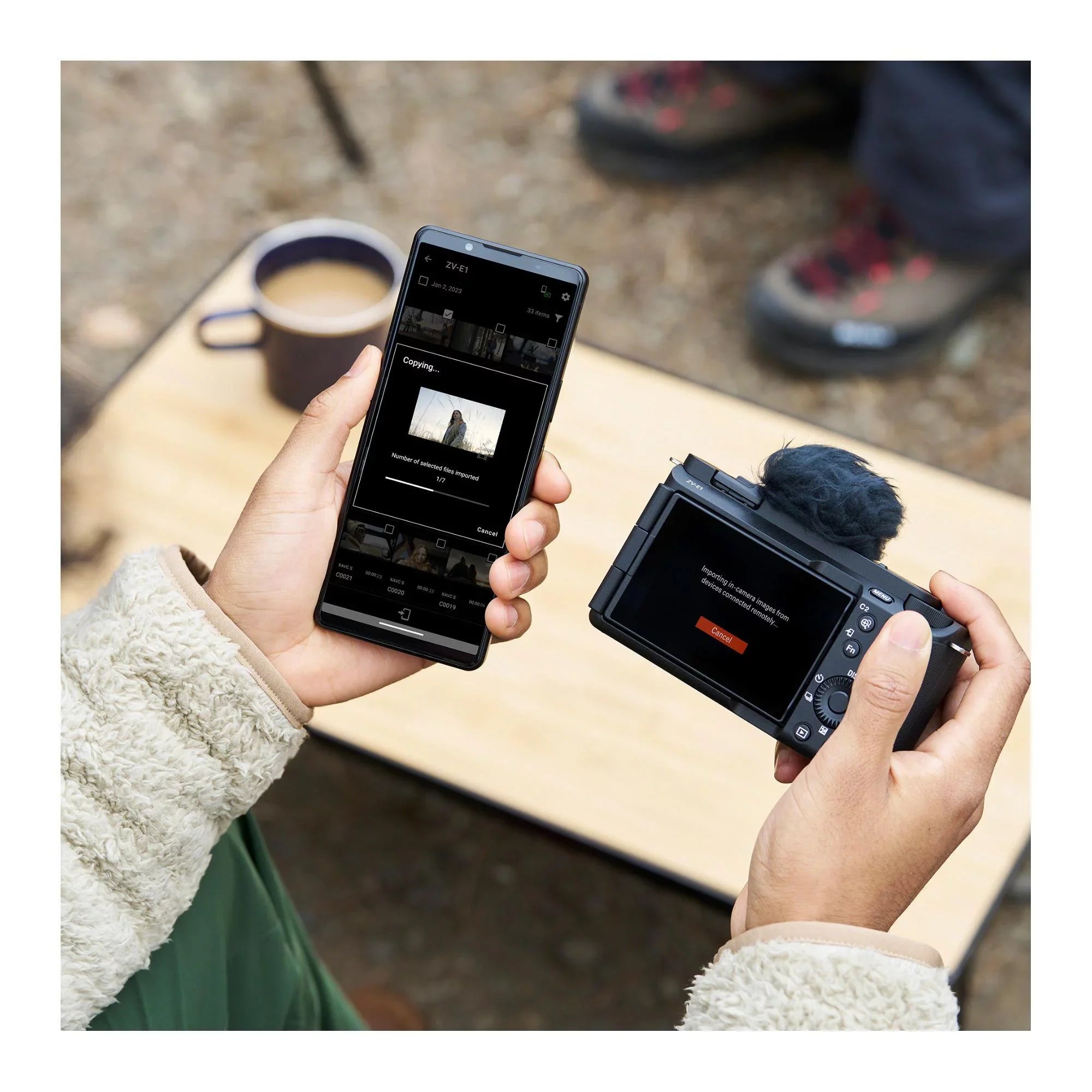 Alpha ZV-E1 Mirrorless Camera with 50mm Lens, Grip, and Mic (Black) Kit