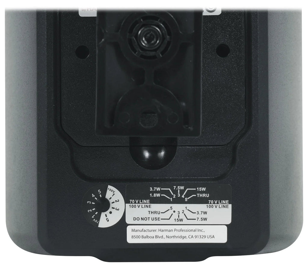 (6) JBL Control 23-1 Black 3" Indoor/Outdoor 70v Commercial Wall Speakers + Amp
