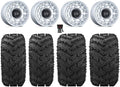 Black Rhino Chamber 14" Wheels Si 27" Reptile Tires Kawasaki Mule Pro FXT