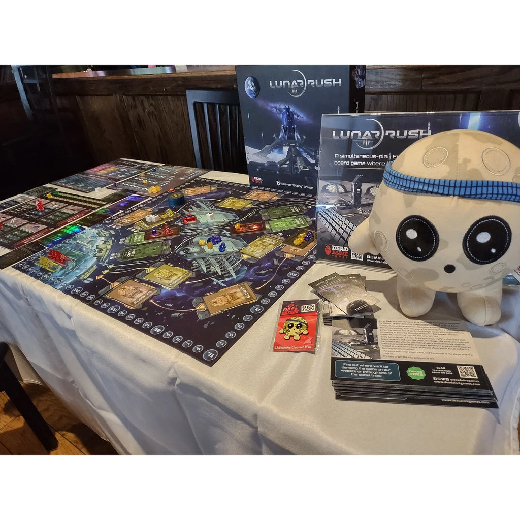 Lunar Rush - A Simultaneous-Play Euro Where Timing is Key! | Hobby Gaming| Boardgame | Time Based | 1-4 players | Dead Alive Games