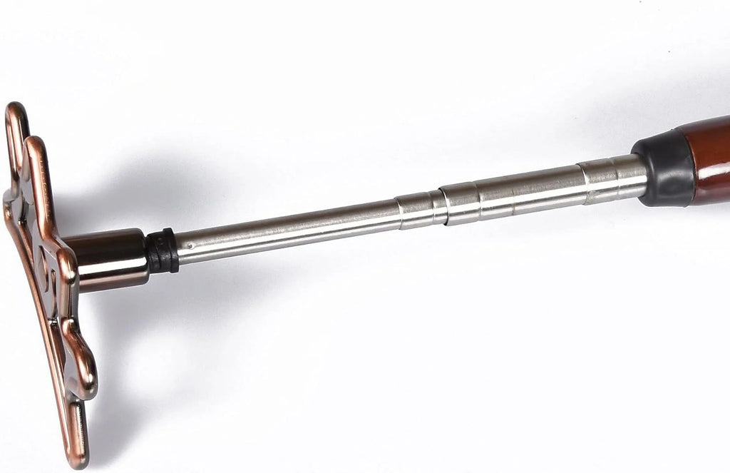 ISPIRITO Billiard Bridge Retractable Pool Stick with Removable Bridge Head Portable Design Screw on Bridge Head Pool Cue Accessory