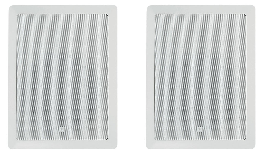 (4) JBL CONTROL 128 WT 8" 50w Commercial 70v In-Wall Speakers+Amp For Restaurant