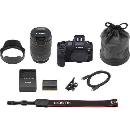 EOS R5 Mirrorless Digital Camera with 24-105mm f/4L Lens AUTHORIZED DEALER