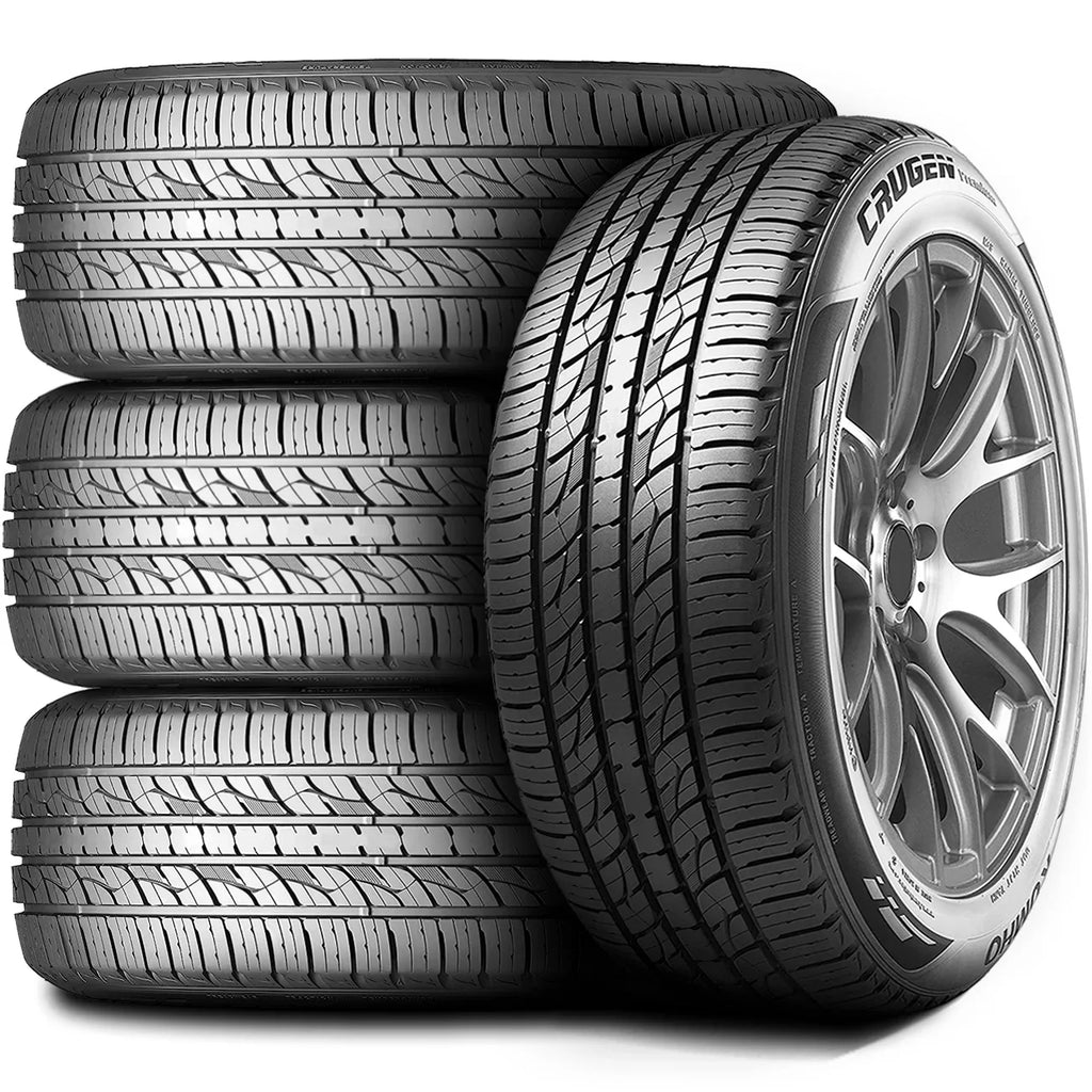 Set of 4 (FOUR) Kumho Crugen Premium 235/65R18 110V XL A/S All Season Tires Fits: 2022-23  Highlander Hybrid Bronze Edition, 2021  Highlander XSE