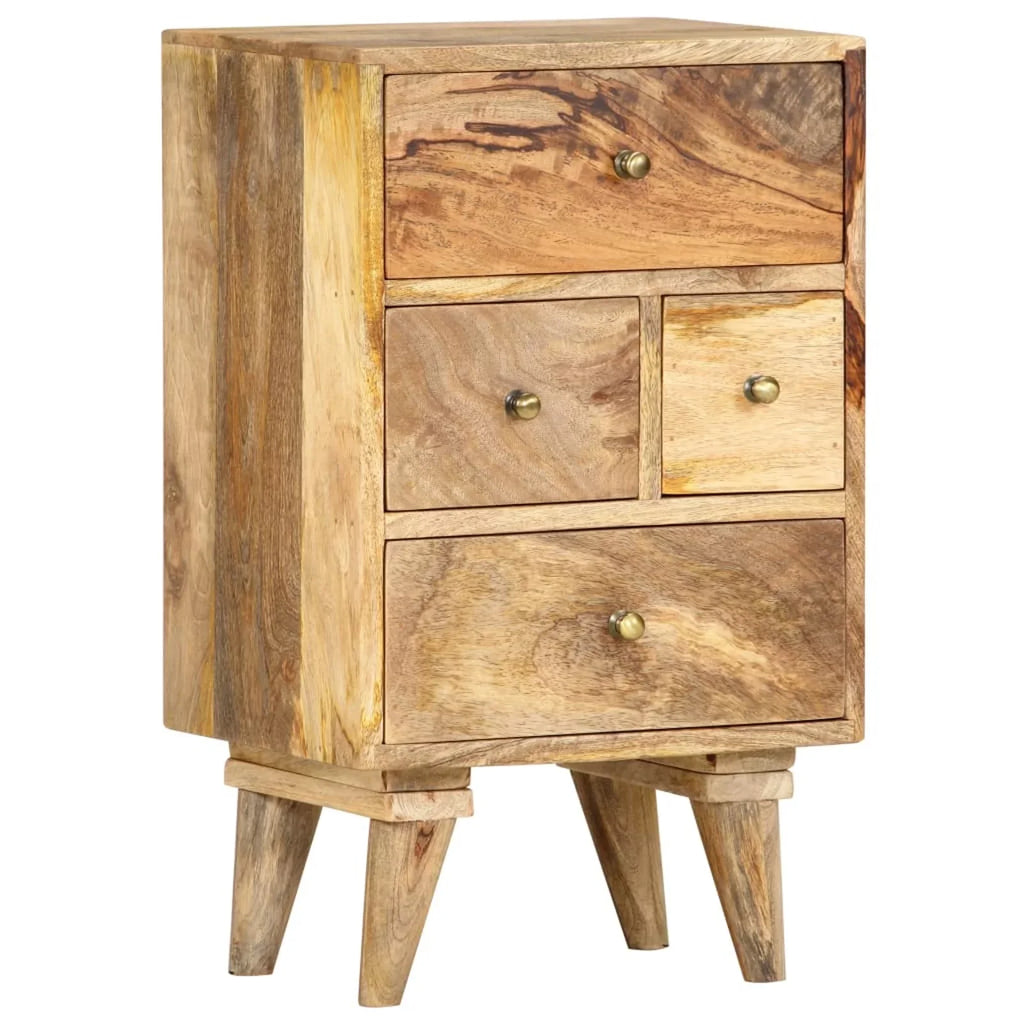 Dcenta Bedside Cabinet 14.2"x11.8"x23.6" Solid Mango Wood