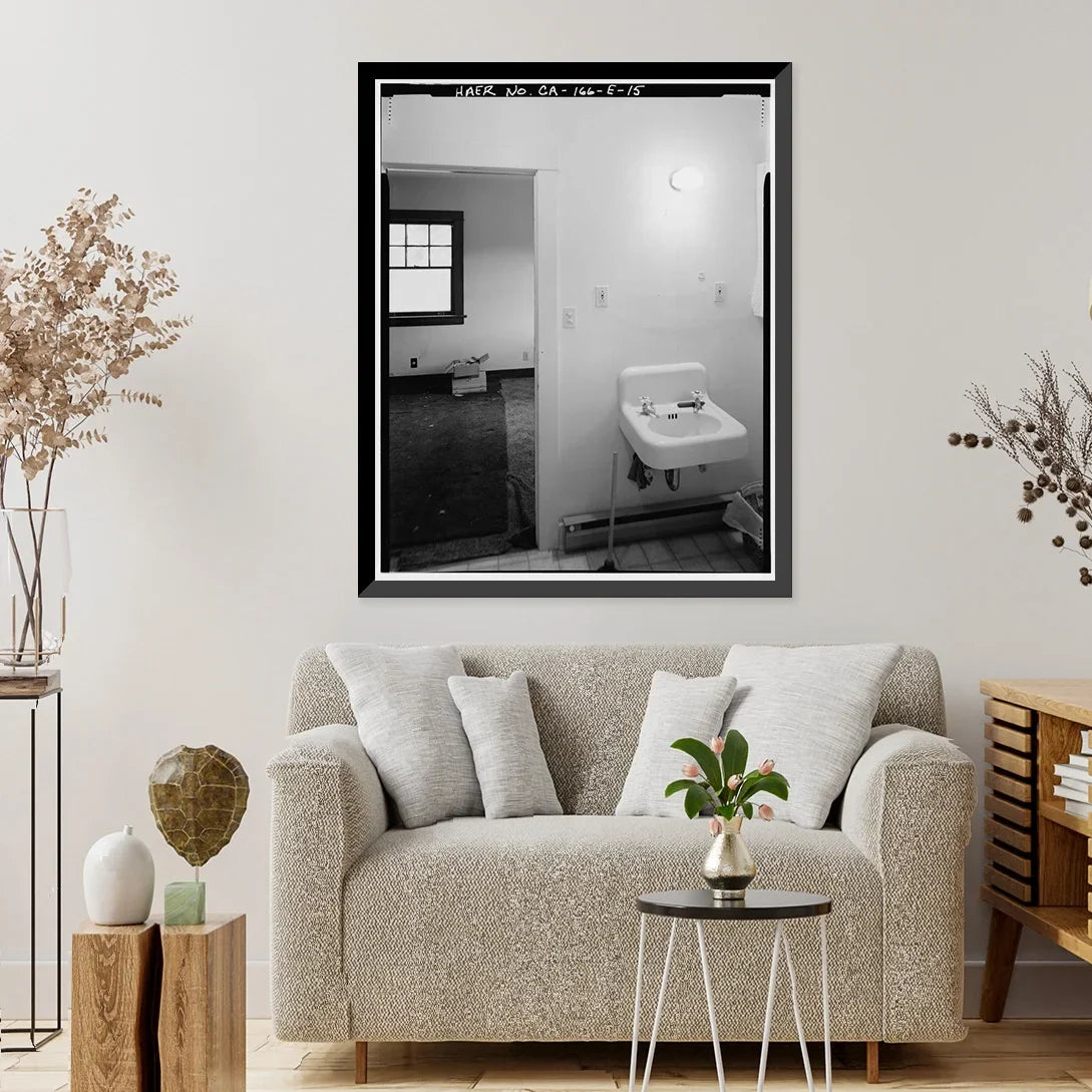 Historic Framed Print, Rush Creek Hydroelectric System, Clubhouse Cottage, Rush Creek, June Lake vicinity, Mono County, CA - 15, 17-7/8" x 21-7/8"