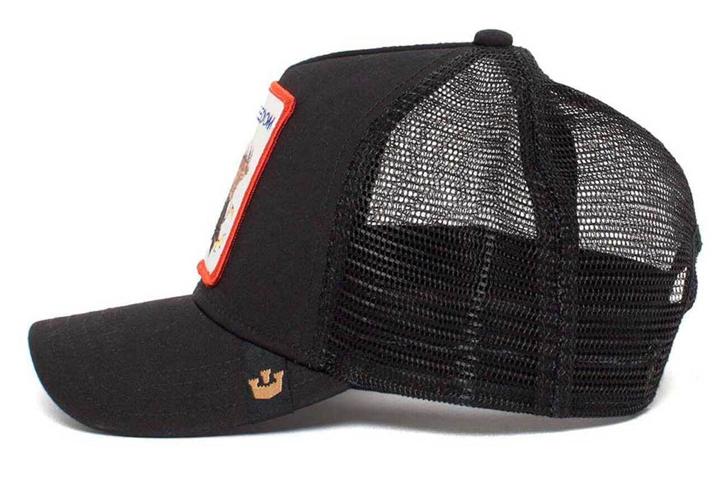 The Freedom Eagle Trucker Cap, Black. Goorin Bros