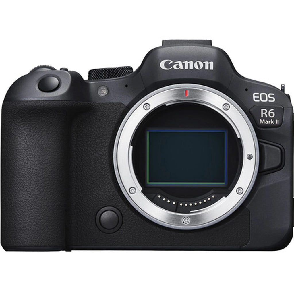EOS R6 Mark II Mirrorless Camera (Body Only) + 2pc 64GB Memory Cards + Tripod + Case & More