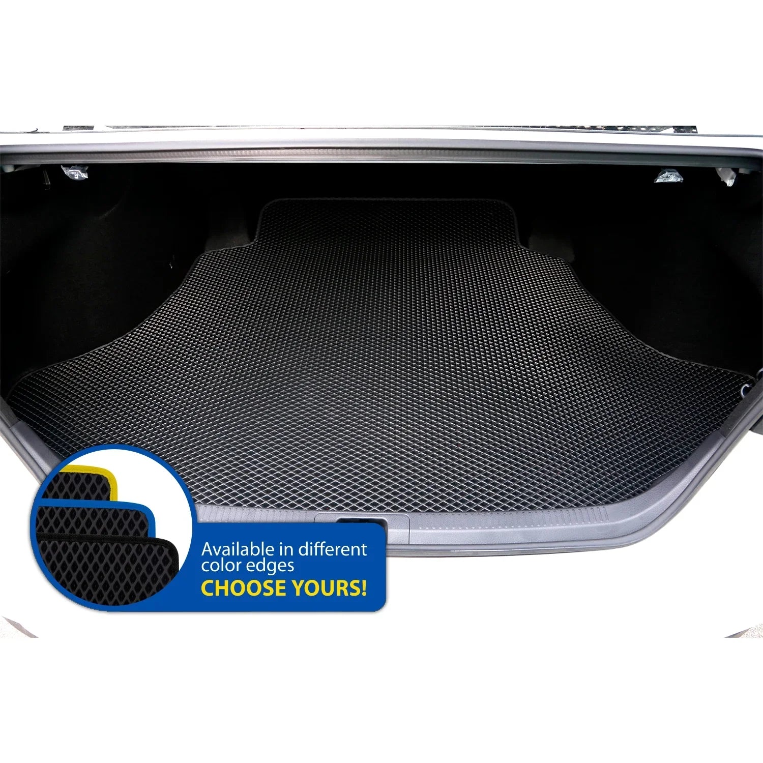 Goodyear Custom Fit Cargo Mat Liner for  Camry 2018-2024 - Heavy Duty Trunk Liner, Diamond Shape, Luggage with Waterproof, Liquid & Dirt Trapping Technology - Anti-Slip Cargo Liner - GY004551