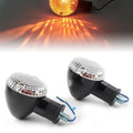 BFY 1Pair Motorcycle Turn Signal Lamp Amber Indicator Blinker Light w/ Clear shield for Yamaha Bolt XVS950 2014 2015 2016 2017 2018