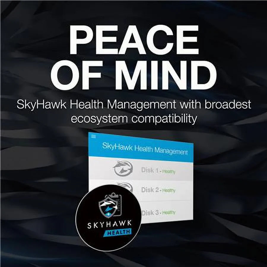 SkyHawk AI ST12000VE003 - Hard drive - 12 TB - internal - 3.5" - SATA 6Gb/s - buffer: 512 MB - with 3 years  Rescue Data Recovery
